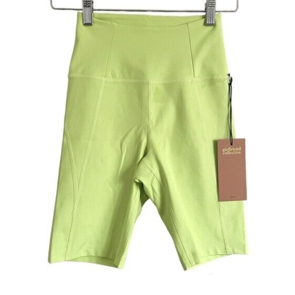 Girlfriend Collective Lime green Bike Short - Picture 1 of 1